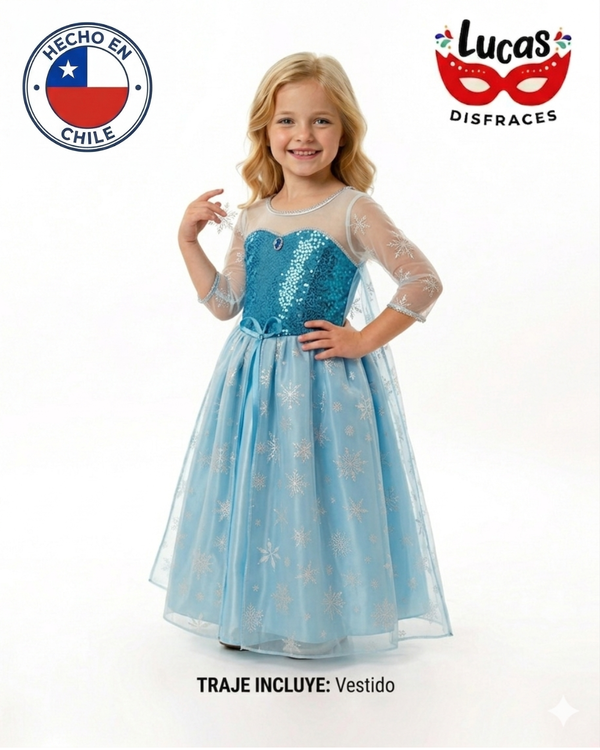 Vestido Princesa Elsa Frozen