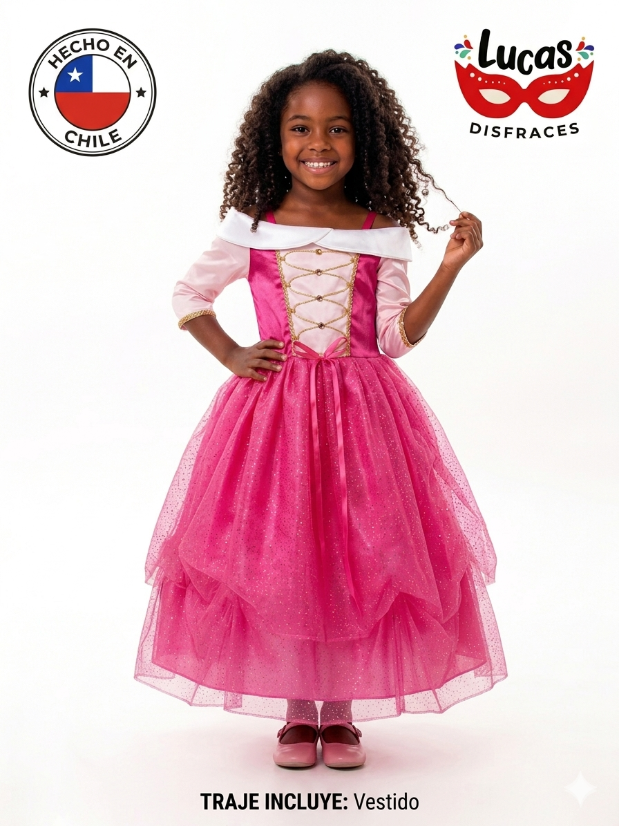 Vestido Bella Durmiente Princesa Aurora