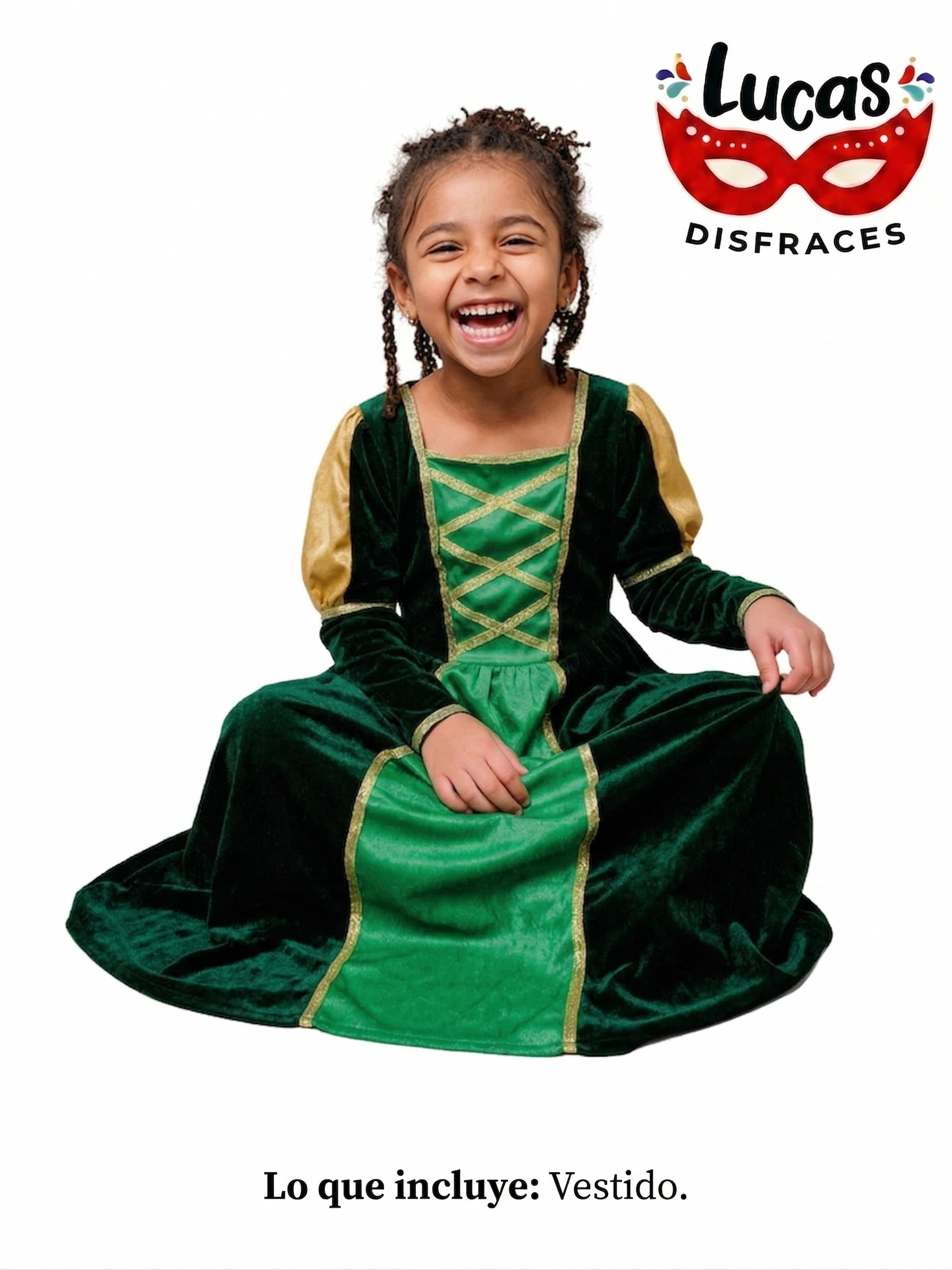 Vestido Verde Fiona infantil