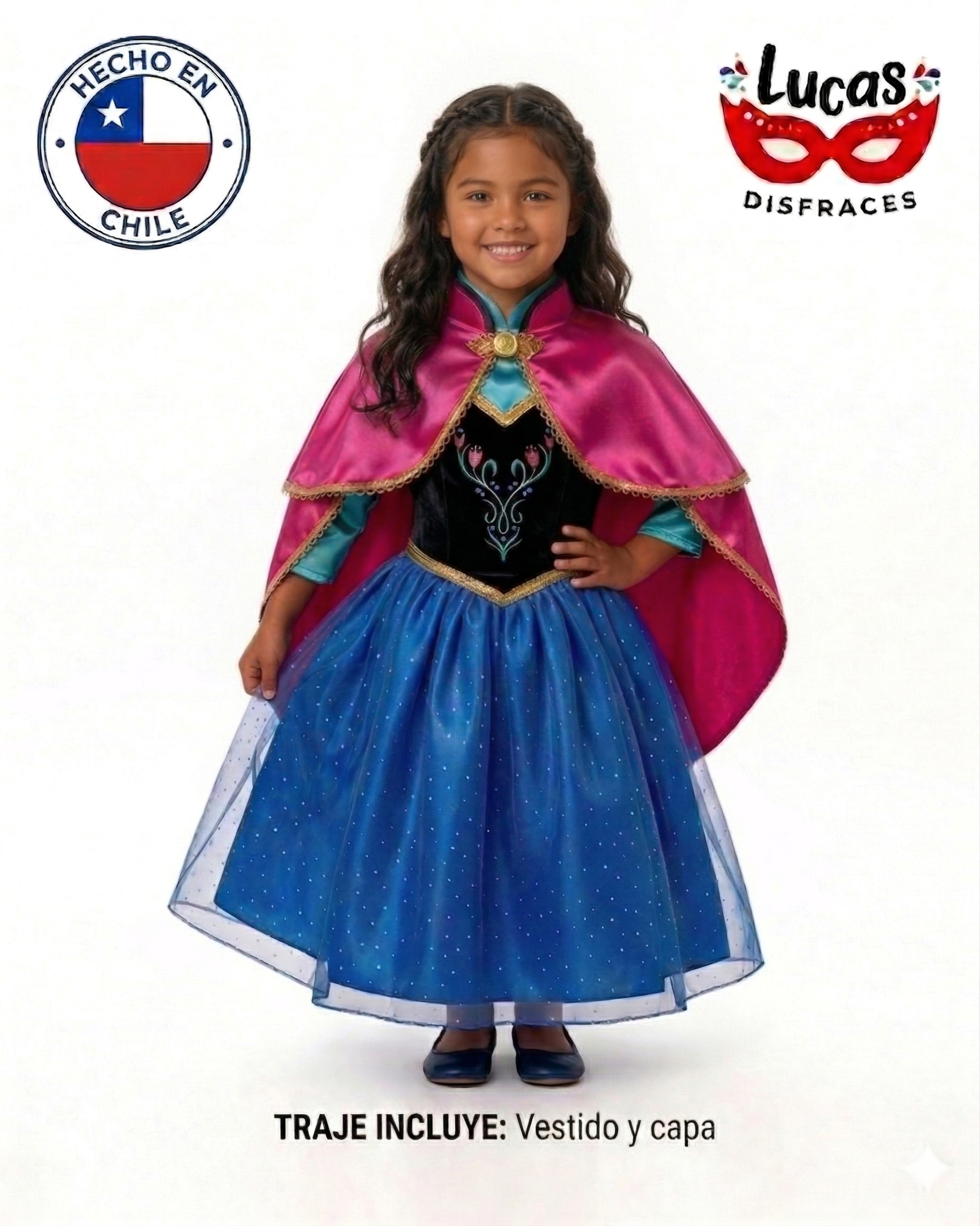 Vestido Princesa Anna Frozen