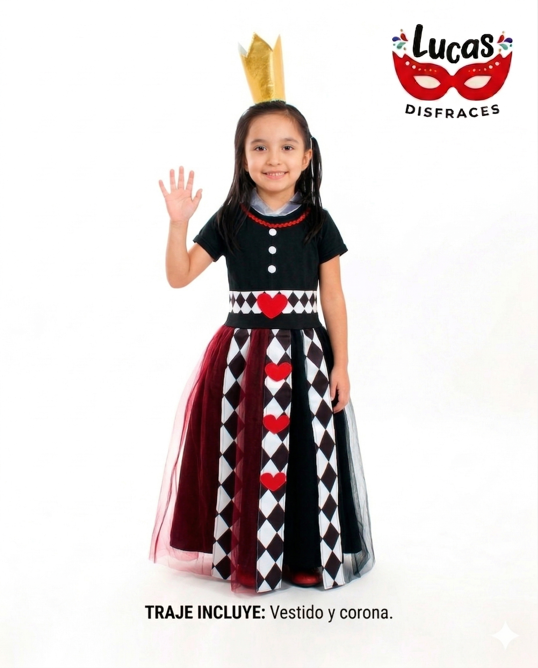 Disfraz Reina de Corazones infantil