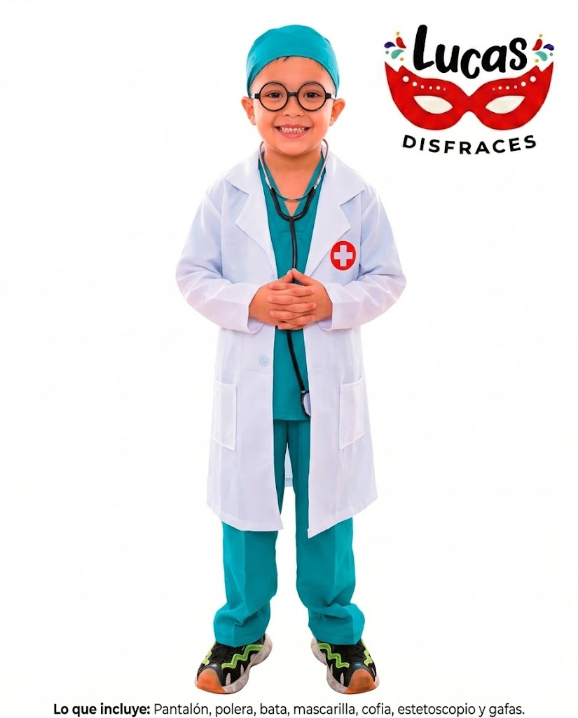 Disfraz medico unisex